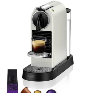 CitiZ EN167.W, Machine à Café en Capsules, Machine à Café pour une Tasse, Design Compact, Pression 19 Bar, 2 Tailles de Tasses, Ensemble de Bienvenue Inclus, Blanc