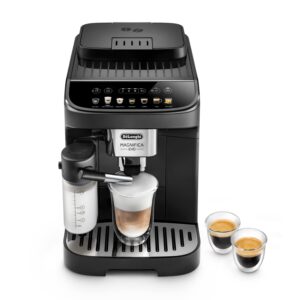 Magnifica Evo, Machine à Café et Cappucino avec Broyeur à Grains, Noir