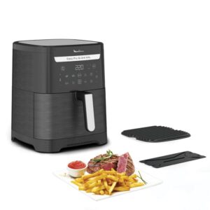 Easy Fry & Grill XXL Friteuse sans huile + gril, Capacité 6,5 L, Jusqu’à 8 personnes, 8 programmes automatiques, Séparateur double cuisson, Application, air fryer