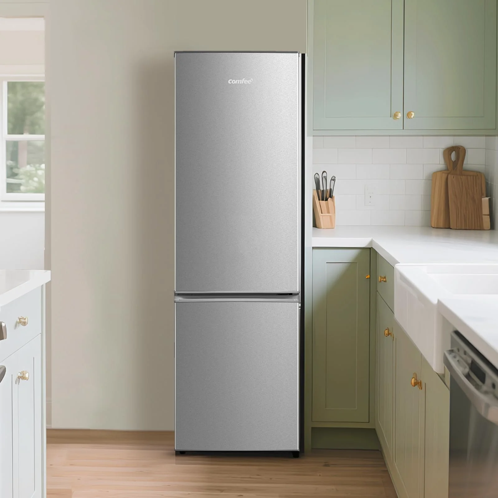 Réfrigérateur combiné 262L pour la maison - Grande capacité au quotidien - Technologie Low Frost - Silencieux (39 dB) - Acier inoxydable – Image 10