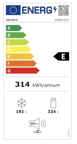 Réfrigérateur multi-portes 510L (324L + 181L) - Inox – Image 2
