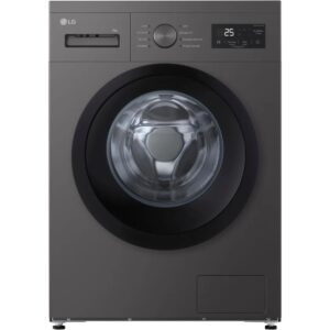 Lave-linge Frontal 9 kg - 1400 trs/min - Moteur Induction Silencieux - Vapeur - Graphite