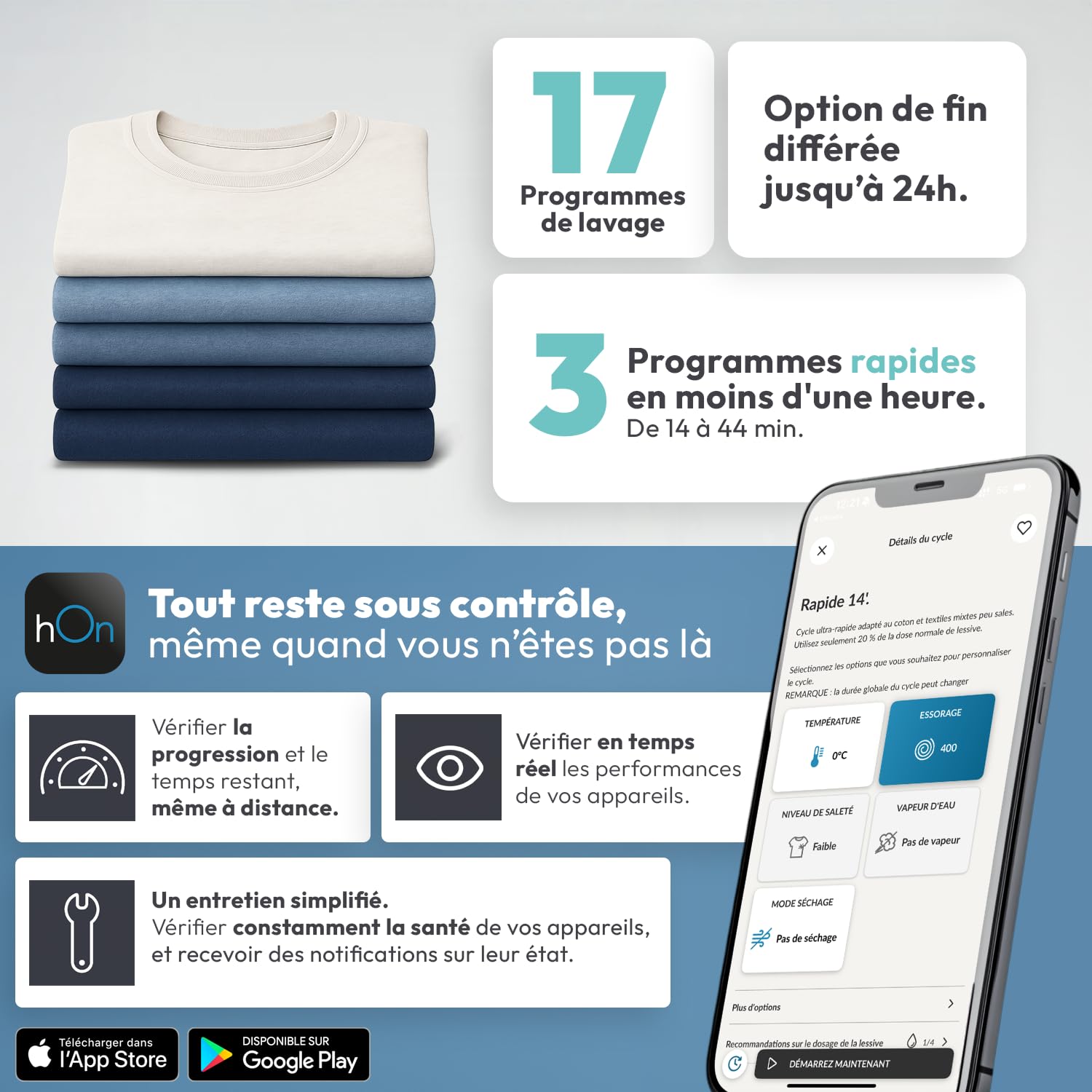 Lave-linge Top Chargement par le dessus 8 kg - 1200 trs/min - Classe B - Connecté Wi-Fi - Blanc – Image 4